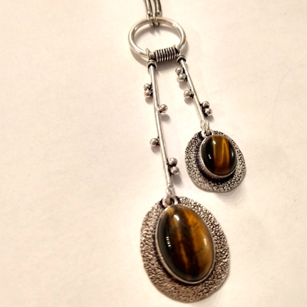 Tiger eye necklace 925 made in India